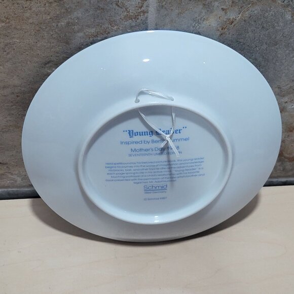 Schmid Hummel Mothers Day 1988 Young Reader Decorative Wall Hanging Plate - Picture 4 of 11